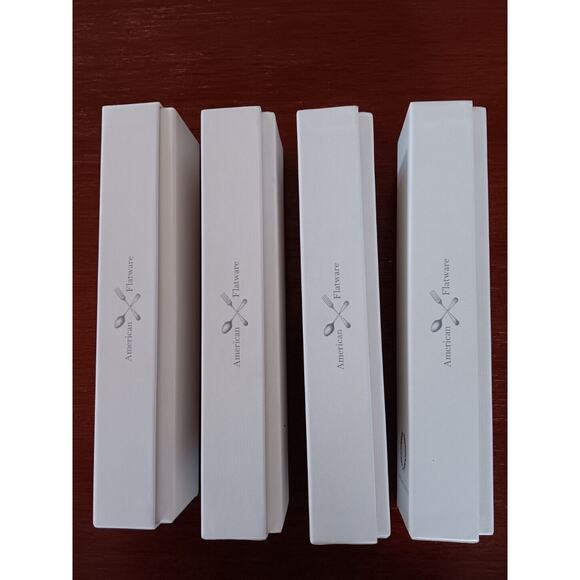 Farmhouse Pottery Empty Box Presentation Flatware Cutlery Cardboard Lot of 4 - Picture 2 of 8